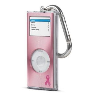 Apple iPod Nano 2G 2nd Gen Belkin Pink Hope Remix Metal Hard Case