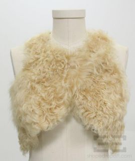 Isabel Marant Beige Lamb Leather Lambswool Vest Size 1