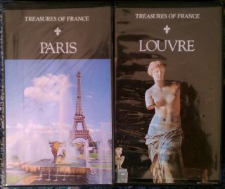 Treasures of France Paris Louvre 2 VHS Clamshell Set RARE
