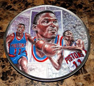 Isiah Thomas Detroit Pistons Basketball Plate