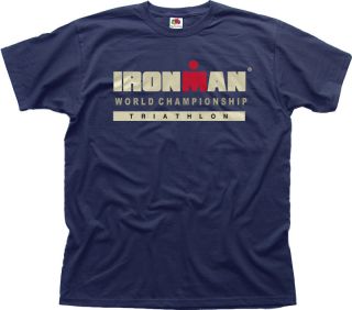 Ironman Triathlon World Championship Navy Cotton T Shirt 01432