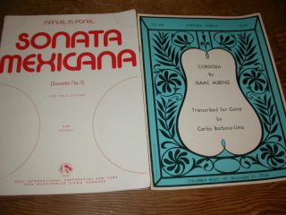  Sheet Music Sonata Mexicana Sonata No 1 & Cordoba by Isaac Albeniz