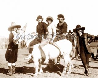 1920s Rodeo Round Up Cowgirl Prairie Rose Henderson Photo 3