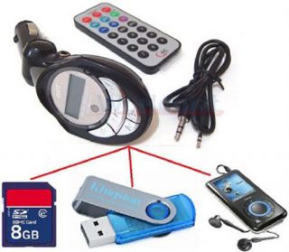 Car  Player FM Transmitter Modulator USB Pen Drive SD MMC Slot Card