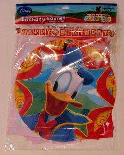  Donald Duck Happy Birthday Decoration Party Banner Hallmark
