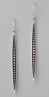 Elizabeth and James Sterling Silver Quill Drop Earrings
