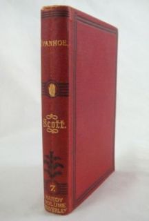 Antique Volume 7 Ivanhoe Handy Volume Waverley Sir Walter Scott Small