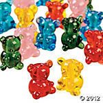  Sweets Candy Gummy Gummie Bear Bears Beads Lampwork Charms