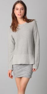 T by Alexander Wang Boxy Crew Neck Pullover Sweater