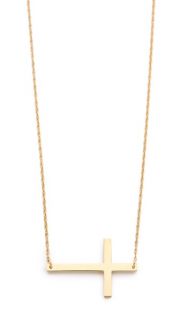 Jennifer Zeuner Jewelry Horizontal Cross Necklace