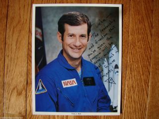 Astronaut NASA Space Shuttle Terry J Hart Signed to Deke Slayton