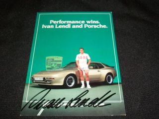 Ivan Lendl Signed Auto Vintage Postcard JSA SOA C