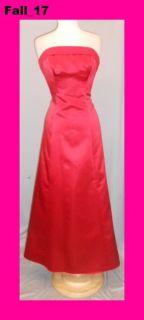 Red 10 Formal Prom Bridesmaid Holiday Christmas Gown Dress Cocktail
