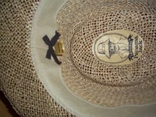 Vintage Original Panama Jack Straw Hat Tropical Band