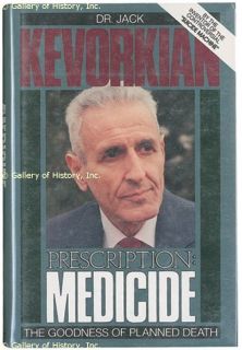 Dr Jack Kevorkian Book Signed 06 26 1992