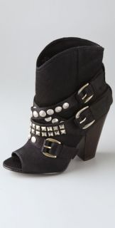 Ash Ivy Open Toe Studded Booties