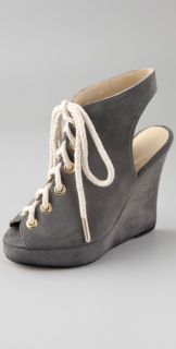 Opening Ceremony Stefania Suede Lace Up Booties