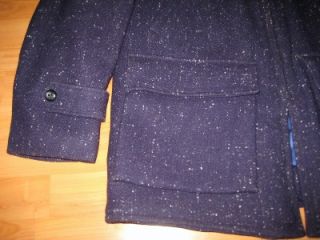 Vintage 1950s Fleck Wool Rockabilly Jacket Chinstrap Great Details L