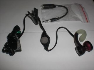  Cell Phone Headset w mic Plantronics MX200 2 5mm jack w 3 5mm adapter
