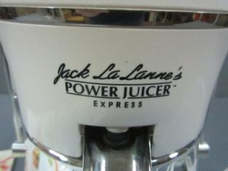 Jack La Lannes Power Juicer Express Model #MT 1020 With Instructions