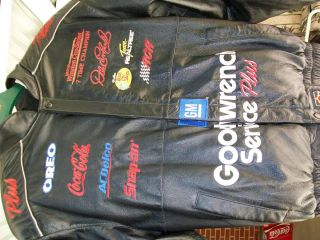 dale earnhardt sr 3 leather goodwrench jacket Medium Chase nascar 2001
