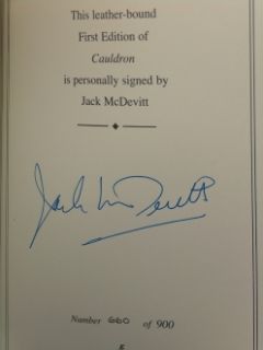 1st Signed Cauldron by Jack McDevitt Easton Press Nebula Nominee