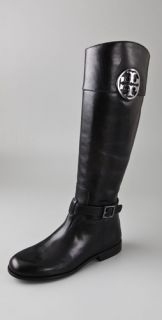 Tory Burch Patterson Logo Riding Boots