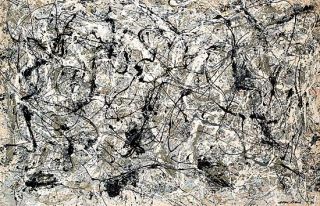 JACKSON POLLOCK, Number 28, CANVAS 34x53 finest Museum Replica ready