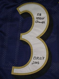 Jamal Lewis Signed Home Jersey w 3 Very RARE Inscriptions JSA COA Must