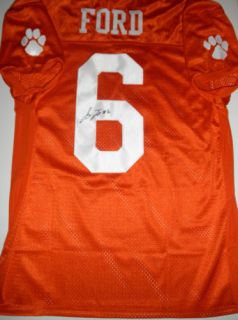 Jacoby Ford Signed Clemson Tigers Jersey NCAA NFL