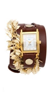 La Mer Collections Multi Leaf Charm Watch