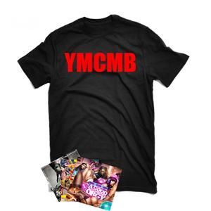 Young Money YMCMB T Shirt Black Red   Lightweight Soft Cotton + Free