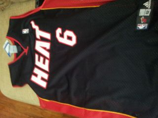 Lebron James Miami Heat Black Authentic Adidas NBA Jersey