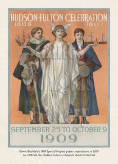 1909 Hudson Fulton Celebration Group of 10 Postcards