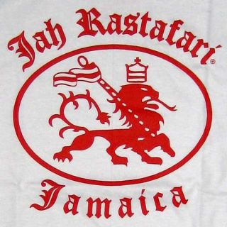 Jah Rastafari Jamaica New Roots Rasta Reggae Irie Dub Lion T Shirt XL