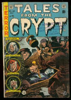 Tales from The Crypt 42 1954 EC Davis Ingles Kamen Art VG FN