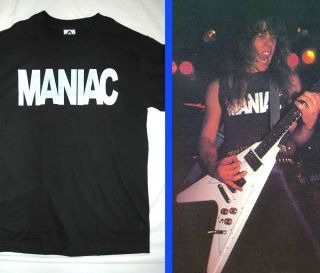 Metallica Maniac Shirt James Hetfield Vtg Metal Slayer