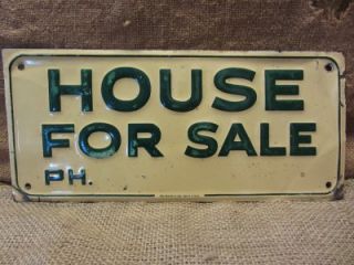  House for Sale Sign Antique Store Old Signs Business House 7429