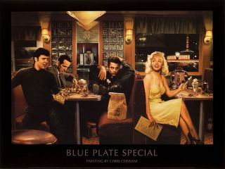 Blue Plate Special Poster Chris Consani Full Size Print Elvis Marilyn