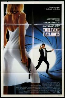 The Living Daylights Timothy Dalton 007 James Bond 1987 1 Sheet