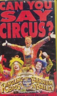  Barnum Bailey 130th Edition Circus VHS w Michael James McGowan