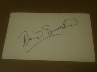 David Susskind TV producer Signed cut Autograph. Original autograph