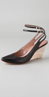 Sigerson Morrison Pointed Toe Wedge Pumps
