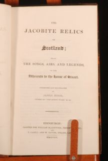 1819 21 2 Vols Jacobite Relics by Hogg First Second