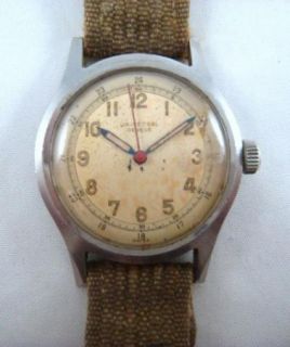 Vintage Universal Geneve Military WWII Mens Swiss Wrist Watch