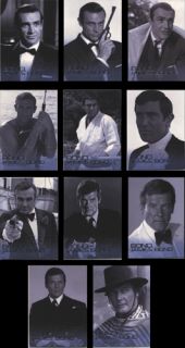 James Bond Mission Logs 11 Card Chase Set BJB1 BJB11