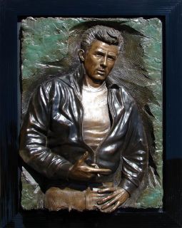 Bill Mack Rebel James Dean Bonded Bronze Sculpture Hand Signed L K