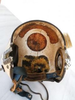 US Navy APH 6C Jet Pilots Helmet Original Reflective Tape Mil H 22995A