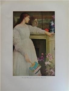 James McNeill Whistler The Little White Girl Antique Print Excellent