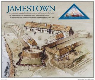 US Scott 4136 The Settlement of Jamestown Full Pane
